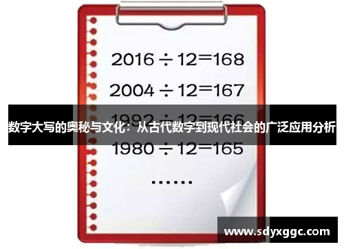 数字大写的奥秘与文化：从古代数字到现代社会的广泛应用分析